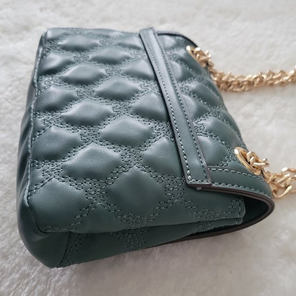 ANNE KLEIN KELLY ROSEMARY / GREEN Quilted Bag - Picture 3 of 8